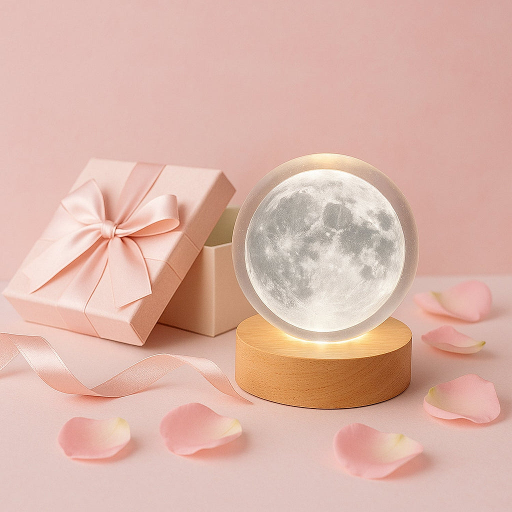 3D Crystal Ball Lamp Enchanting Night Light | Styleva - Detail View 7