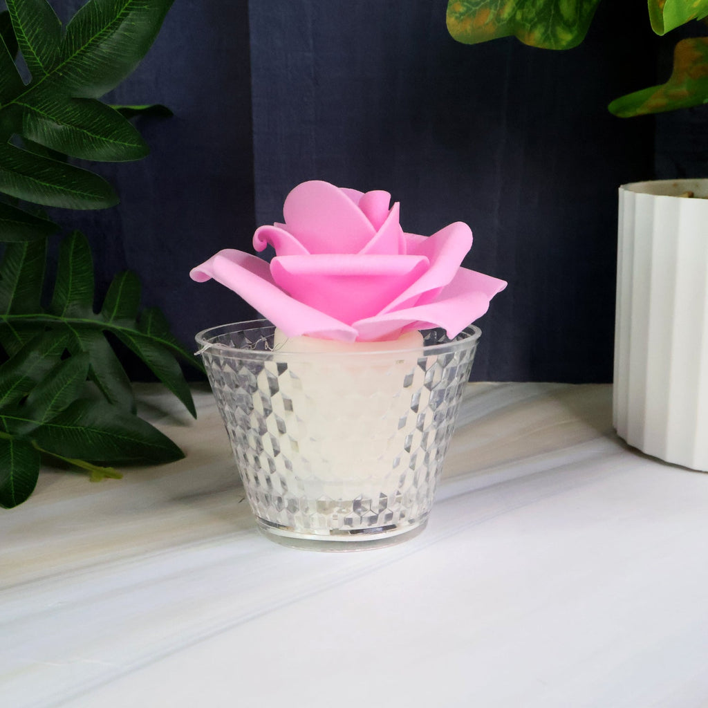 ALVENZA Rose Shaped Flameless LED Candles – Elegant Romantic Decor Set
