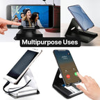 ALVENZA Small Desktop Mobile Phone Stand – Compact Hands-Free Holder