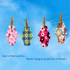 Reusable Cloth Sanitary Pads – 4 Pc Eco-Friendly Set