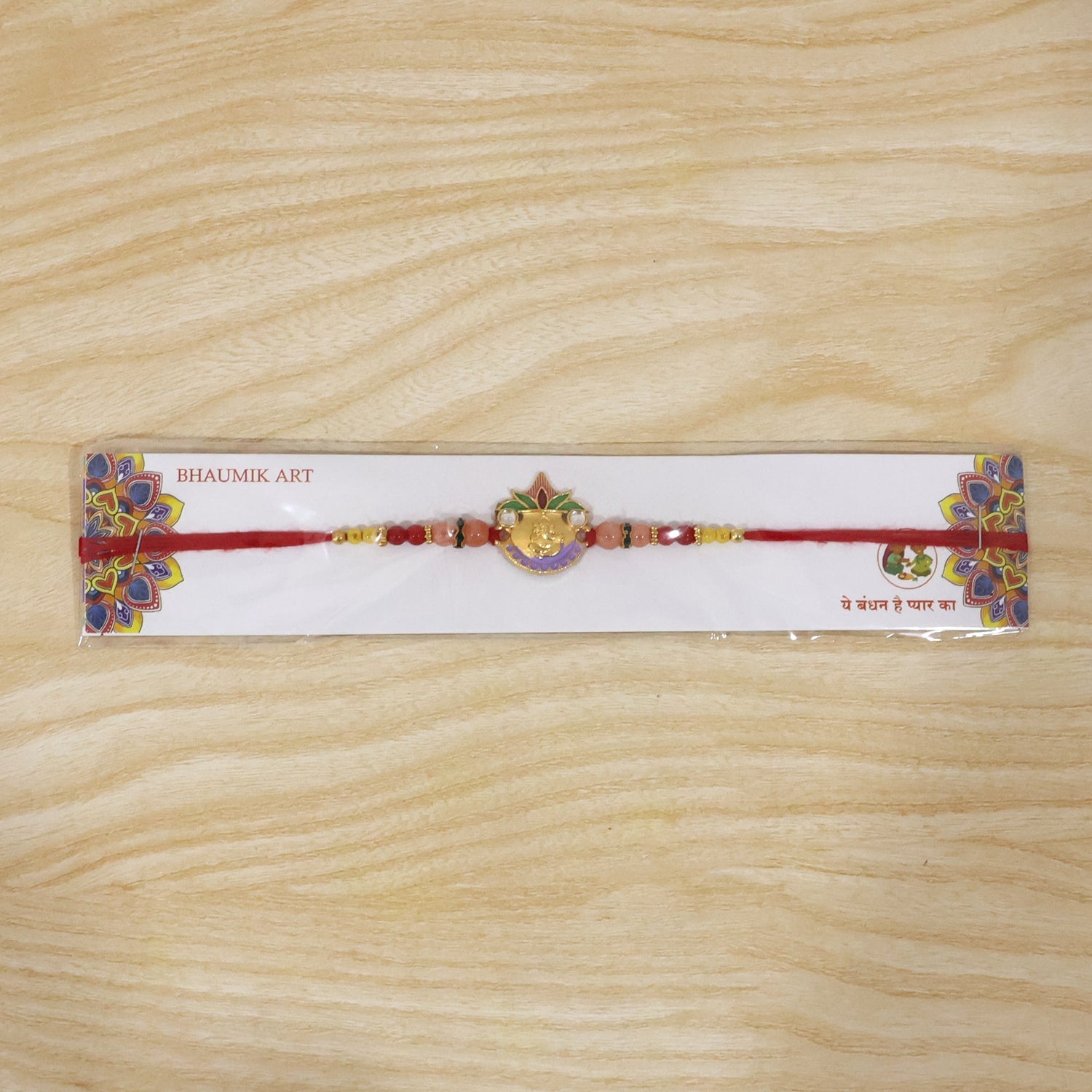 ALVENZA Ganesh Beaded Rakhi – Traditional & Beautiful Brother Gift