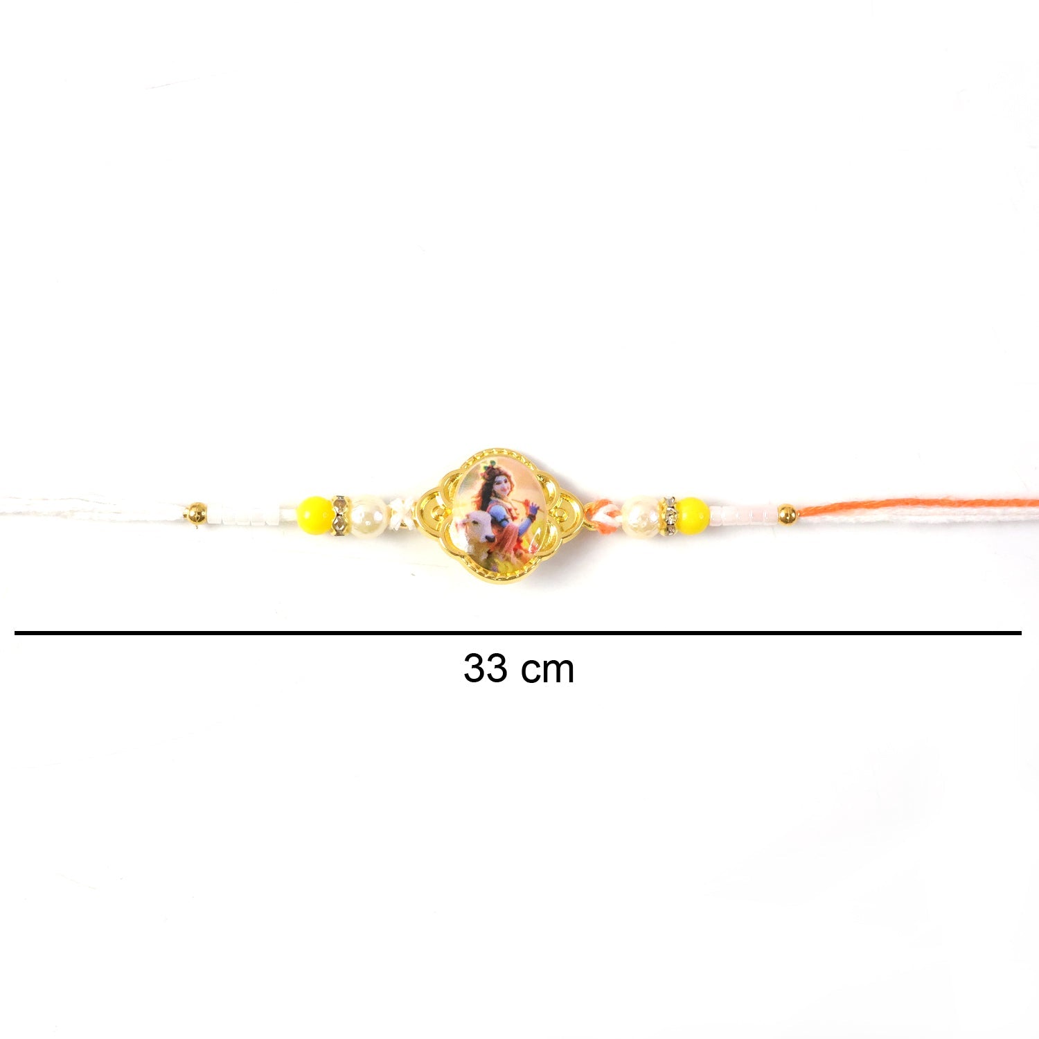 ALVENZA Lord Krishna Rakhi – Elegant Designer Thread for Raksha Bandhan