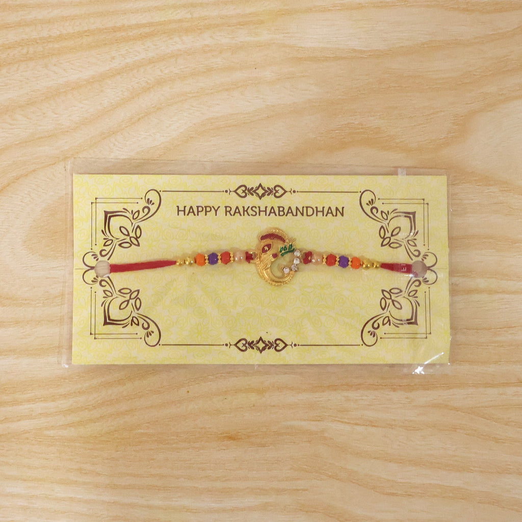 ALVENZA Traditional Ganesh Beaded Rakhi – Embrace Festive Bonding