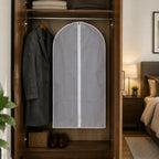 Foldable Suit Cover Space-Saving Clothes Protection for Wardrobes - Detail View 5