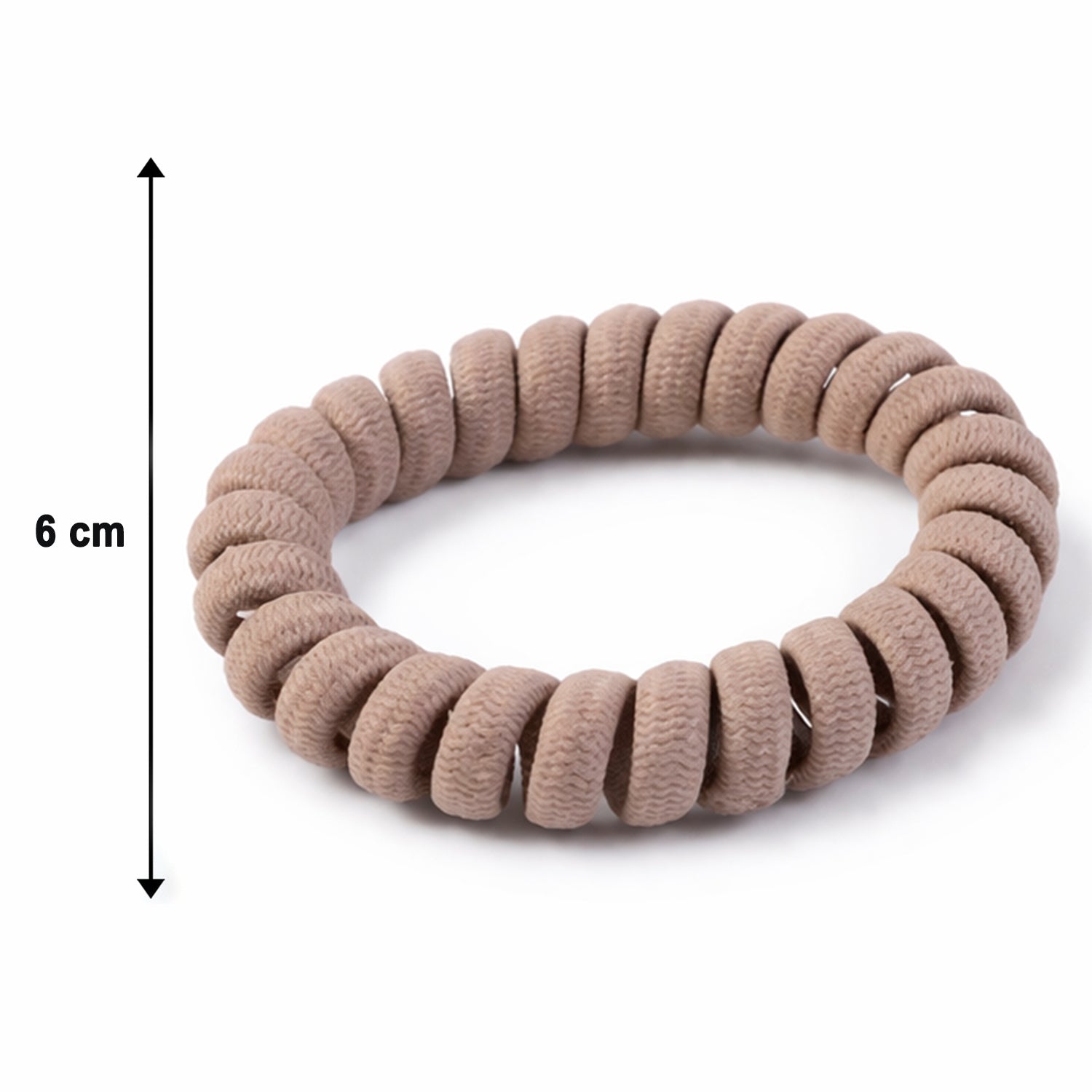 Soft Stretchable Spiral Coil Hair Band No Crease & Gentle Hold - Detail View 6