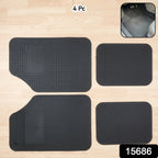 ALVENZA Universal Heavy Duty Car Floor Mat Set – All-Weather Vehicle Protection