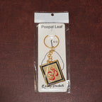 ALVENZA Om Trishul Keychain – Durable Golden Metal Accessory