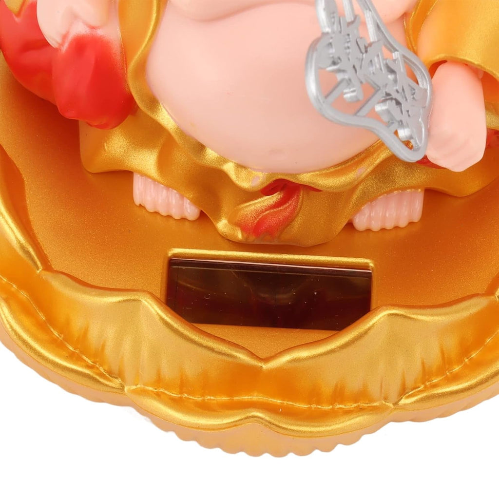 ALVENZA Solar Buddha Car Ornament – Nodding Dashboard Decor | Velvet Wheels