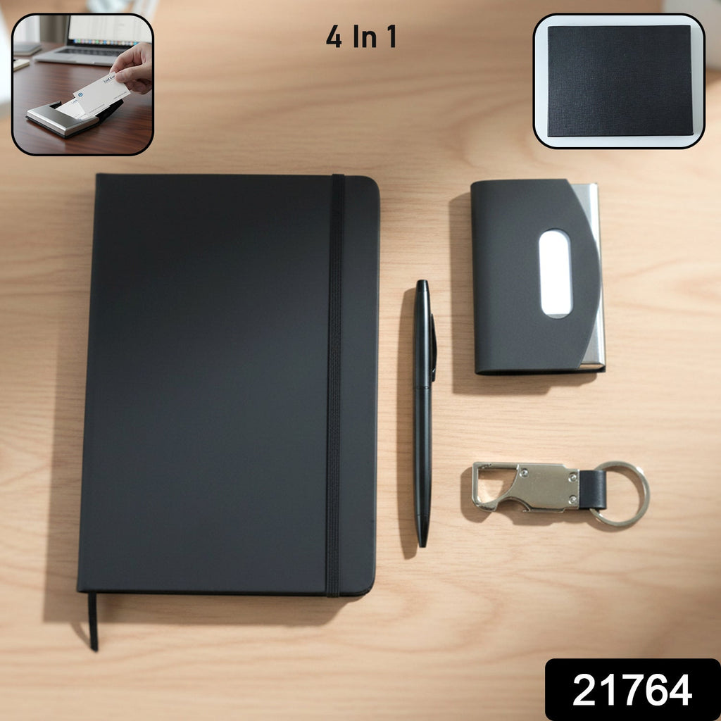 ALVENZA Travel Essentials Set – Premium 4 in 1 Executive Combo