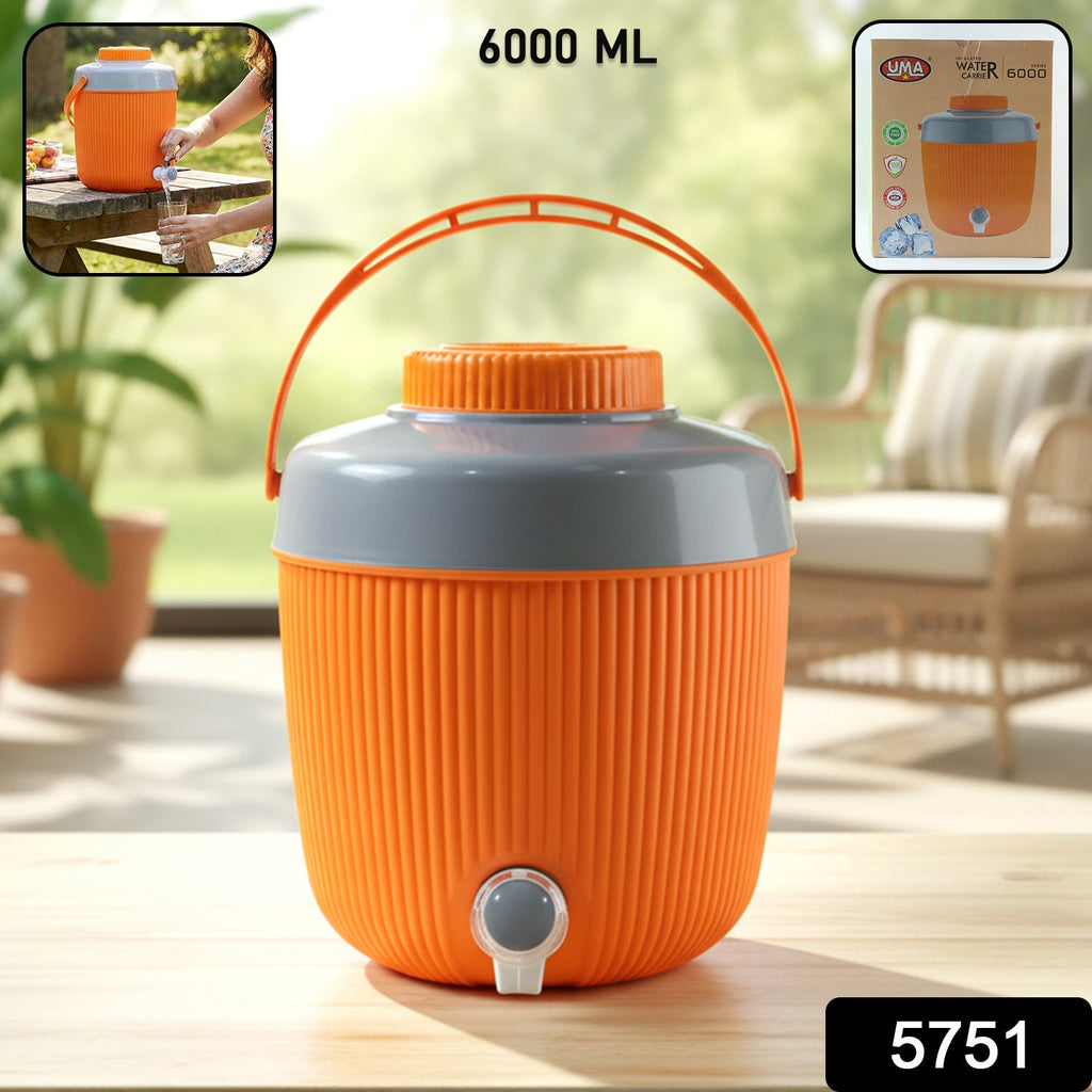 ALVENZA Insulated Water Jug 6L – Cold Storage with Tap | ChillPour