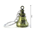 ALVENZA Temple Bell Keychain – Spiritual Metal Charm for Keys and Bags