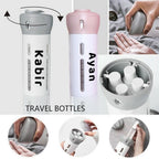 ALVENZA Travel Dispenser Bottle Set – 4-in-1 Leak-Proof Refillable | CustomSpot
