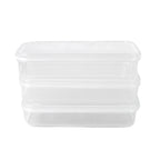 Plastic Lunch Box Set 3-Piece Square Storage | Konvex - Detail View 5