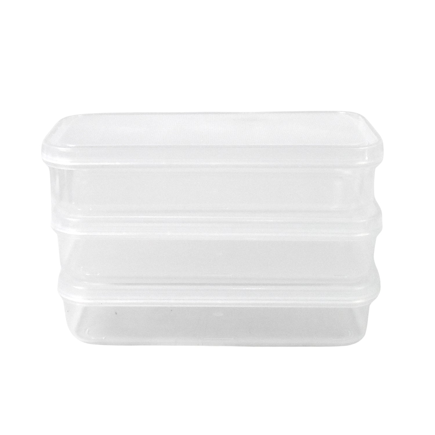 Plastic Lunch Box Set 3-Piece Square Storage | Konvex - Detail View 5