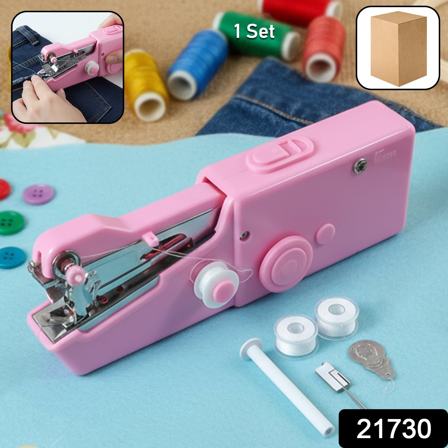 Portable Handheld Sewing Machine – Compact & Easy for Quick Repairs