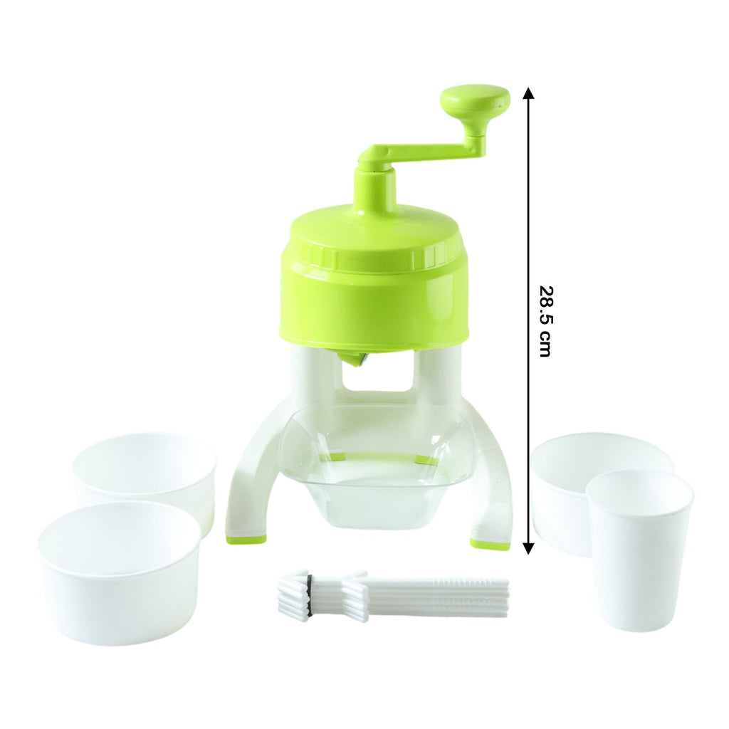 ALVENZA Manual Ice Crusher – Hand Crank Snow Maker for Beverages