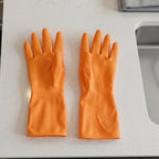 Waterproof Rubber Gloves Reusable Kitchen & Household Protection - Detail View 8