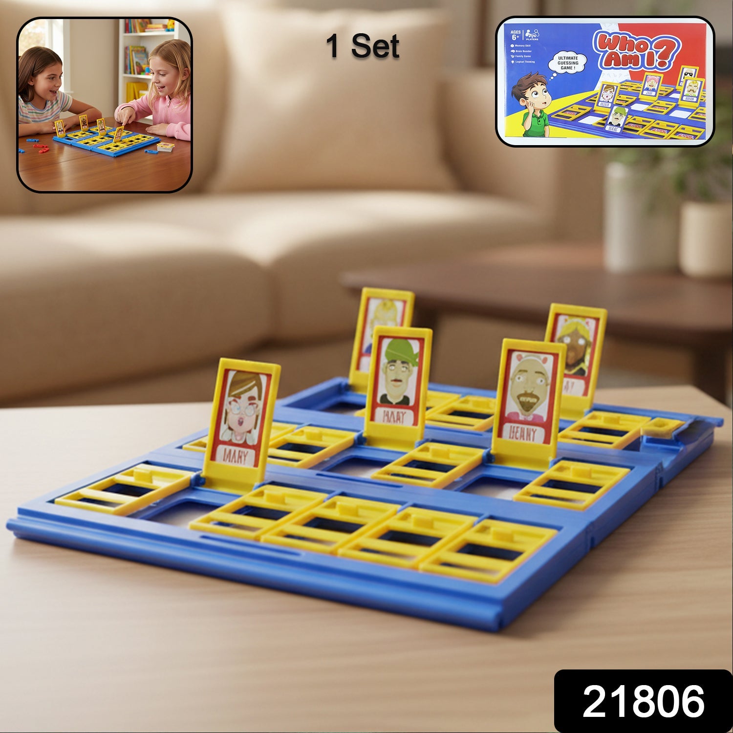 ALVENZA Who Am I Guessing Board Game – Fun Interactive Kids Game
