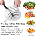 60 Seconds Salad Cutter Bowl Quick Vegetable & Fruit Slicer | Quickslice - Detail View 5