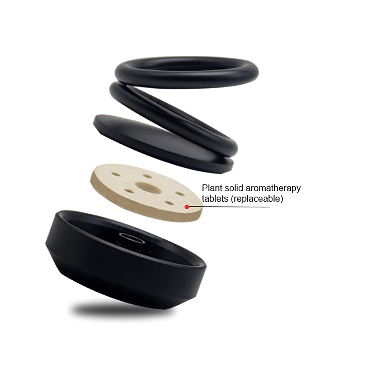 ALVENZA Solar Car Aroma Diffuser – 360° Rotating Fragrance | Velvet Wheels