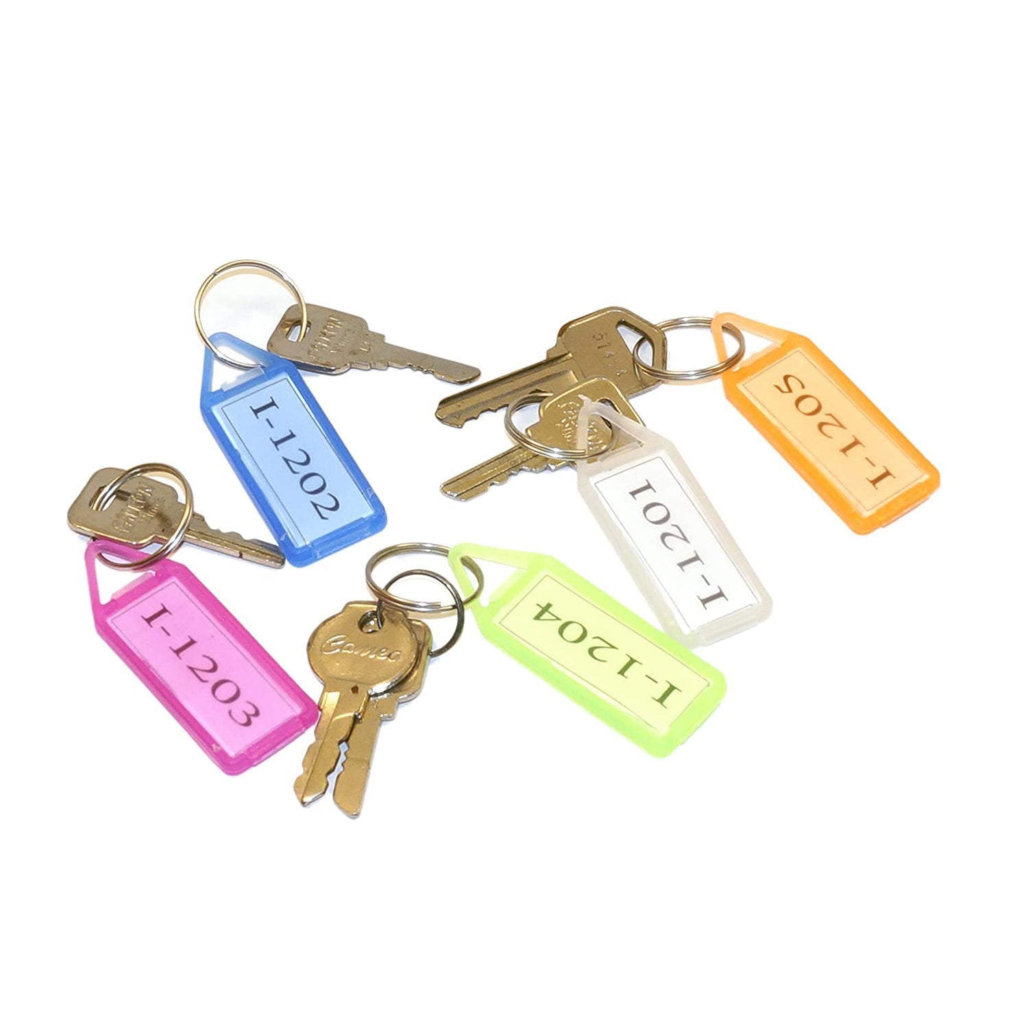 ALVENZA Keychain Tags – 50 Pcs Assorted Label Tags | Styleva
