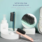 Shoe & Clothes Cleaning Brush Soft Bristle Scrubber | Velvet Wipe - Front View