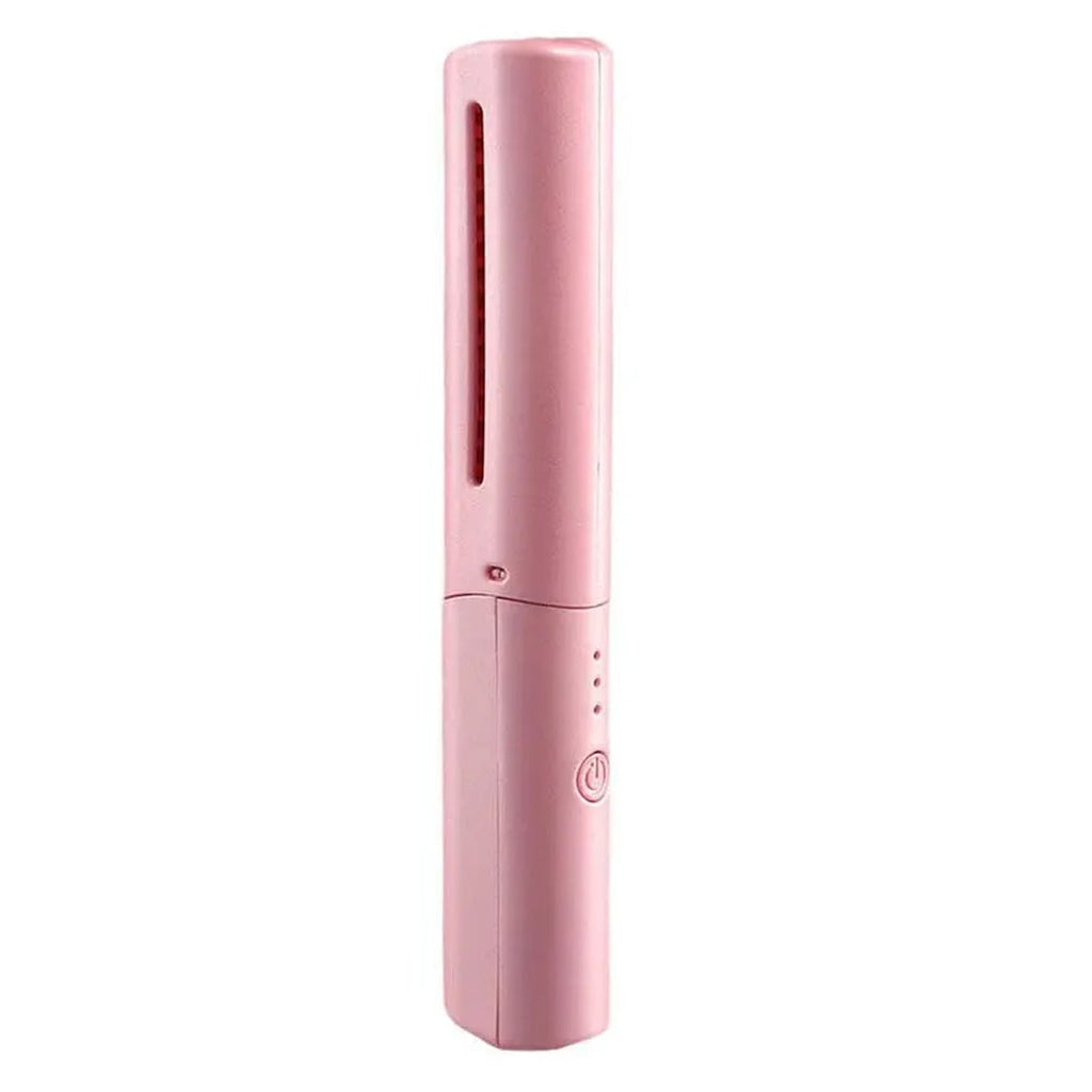 Rechargeable Mini Hair Straightener – Cordless Flat Iron | Calm & Curl