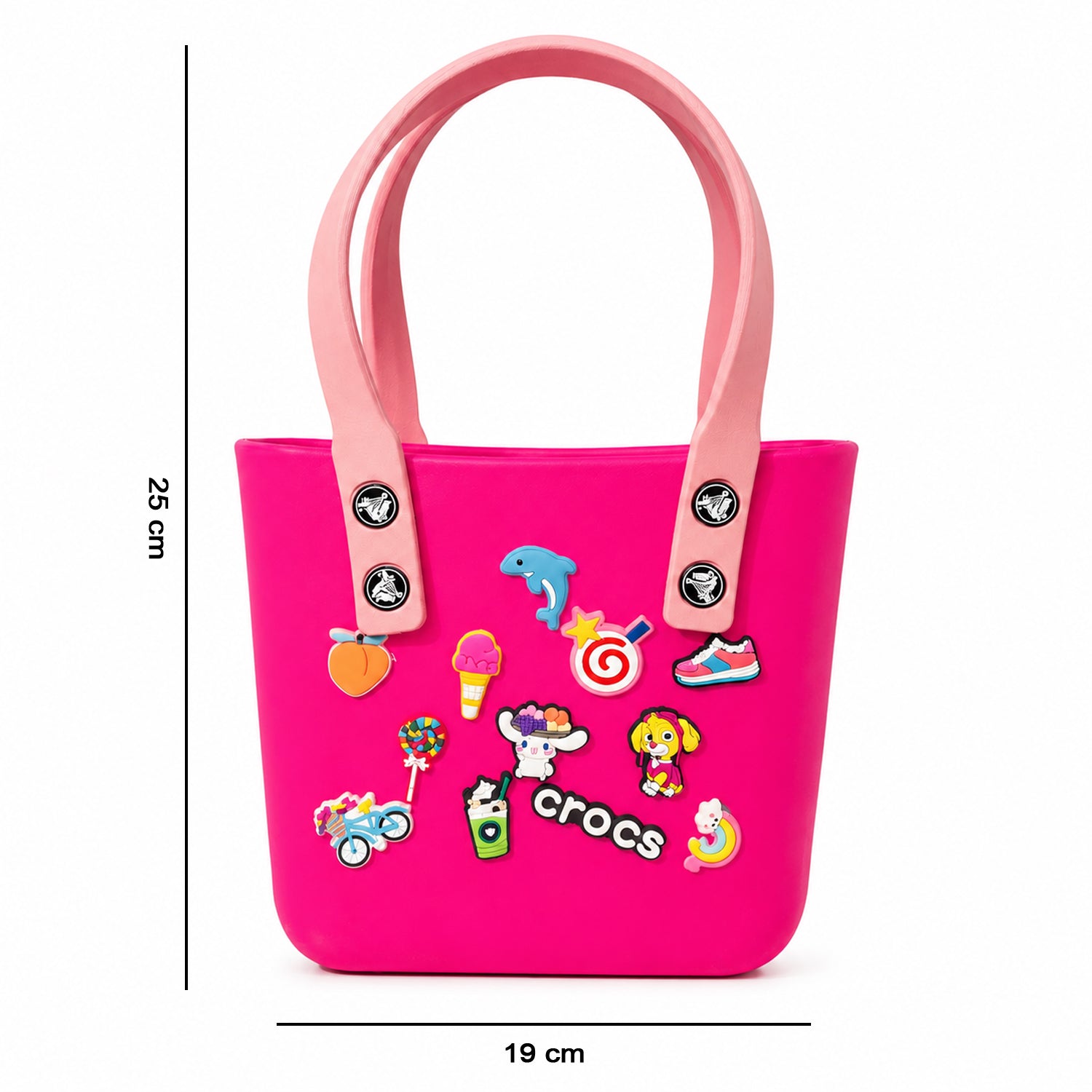 Buy Crocs-Inspired Tote Bag Spacious & Trendy for Women & Girls - Detail View 7