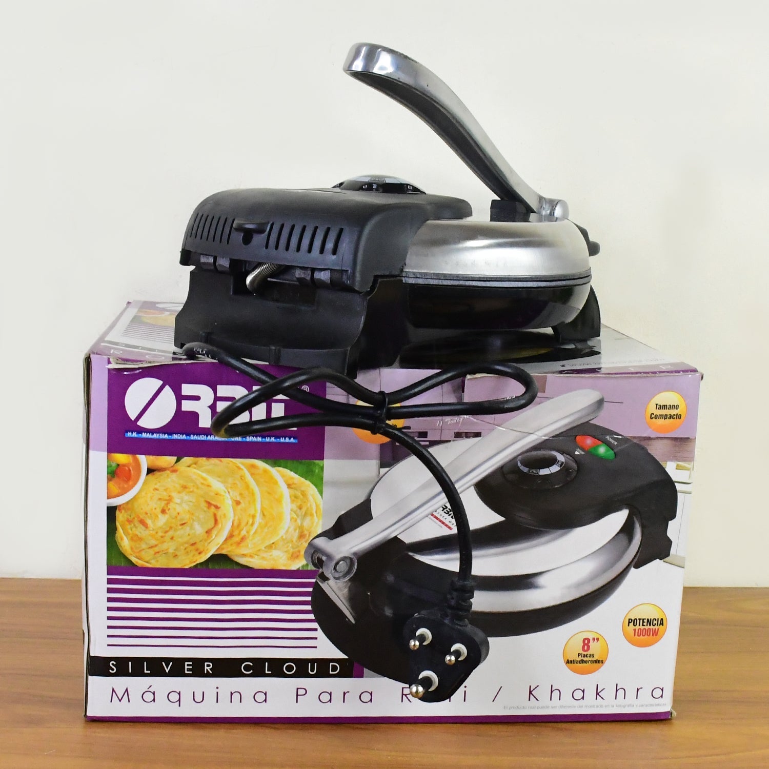ALVENZA Roti Maker – 1000W Stainless Steel for Soft & Crispy Flatbreads