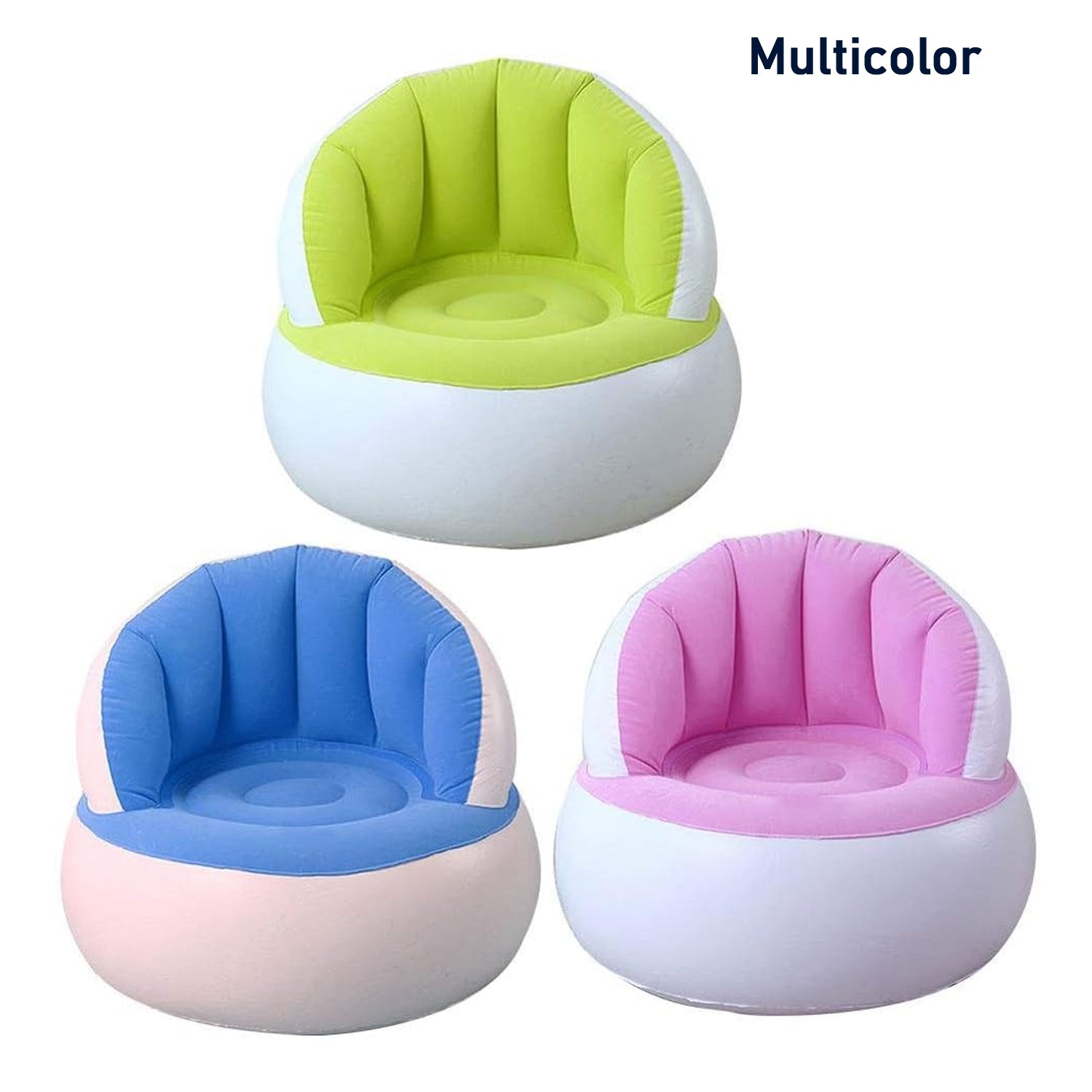 Kids Inflatable Sofa Chair With Foot Pump & Backrest | Play & Move - Detail View 5