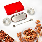 ALVENZA Silver Plated Bowl Set – Brass Serving Tray | Lunchie Bunchie