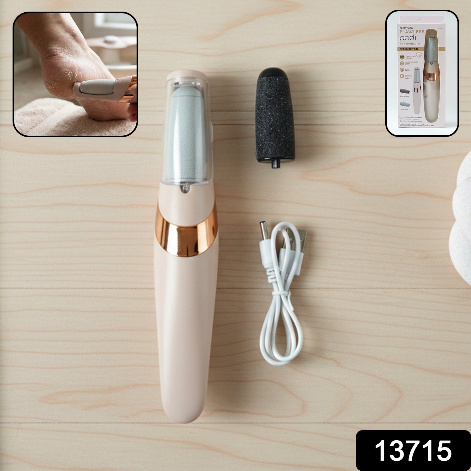 Electronic Pedicure Tool – Rechargeable & Cordless | Velvet Wellness