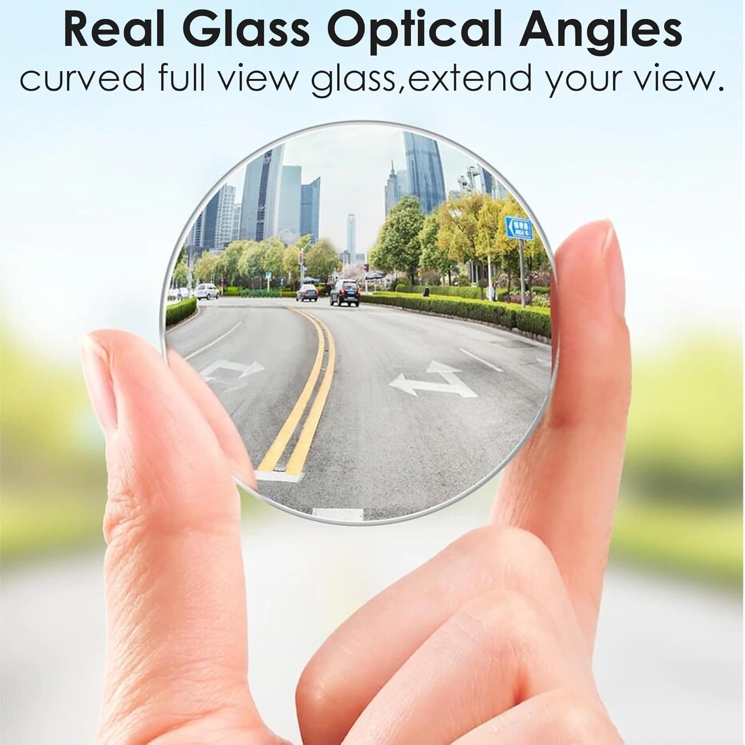ALVENZA Car Blind Spot Mirror – Wide-Angle Safety Side Mirror for Cars