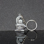 ALVENZA Shivling Trishul Metal Keychain Set – 5 Pc Durable Spiritual Keyrings