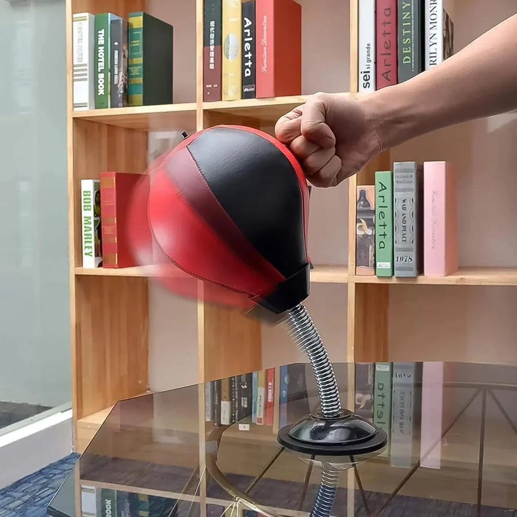 Inflatable Desktop Punching Bag Stress Relief & Reflex Training - Detail View 5
