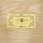 ALVENZA Lord Krishna Rakhi – Elegant Designer Thread with Beads and Photo