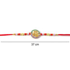 ALVENZA Designer Rakhi – Exquisite Stone Work & Vibrant Red Thread