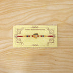 ALVENZA Elegant Stone Studs Rakhi – Traditional Beaded Brother Gift