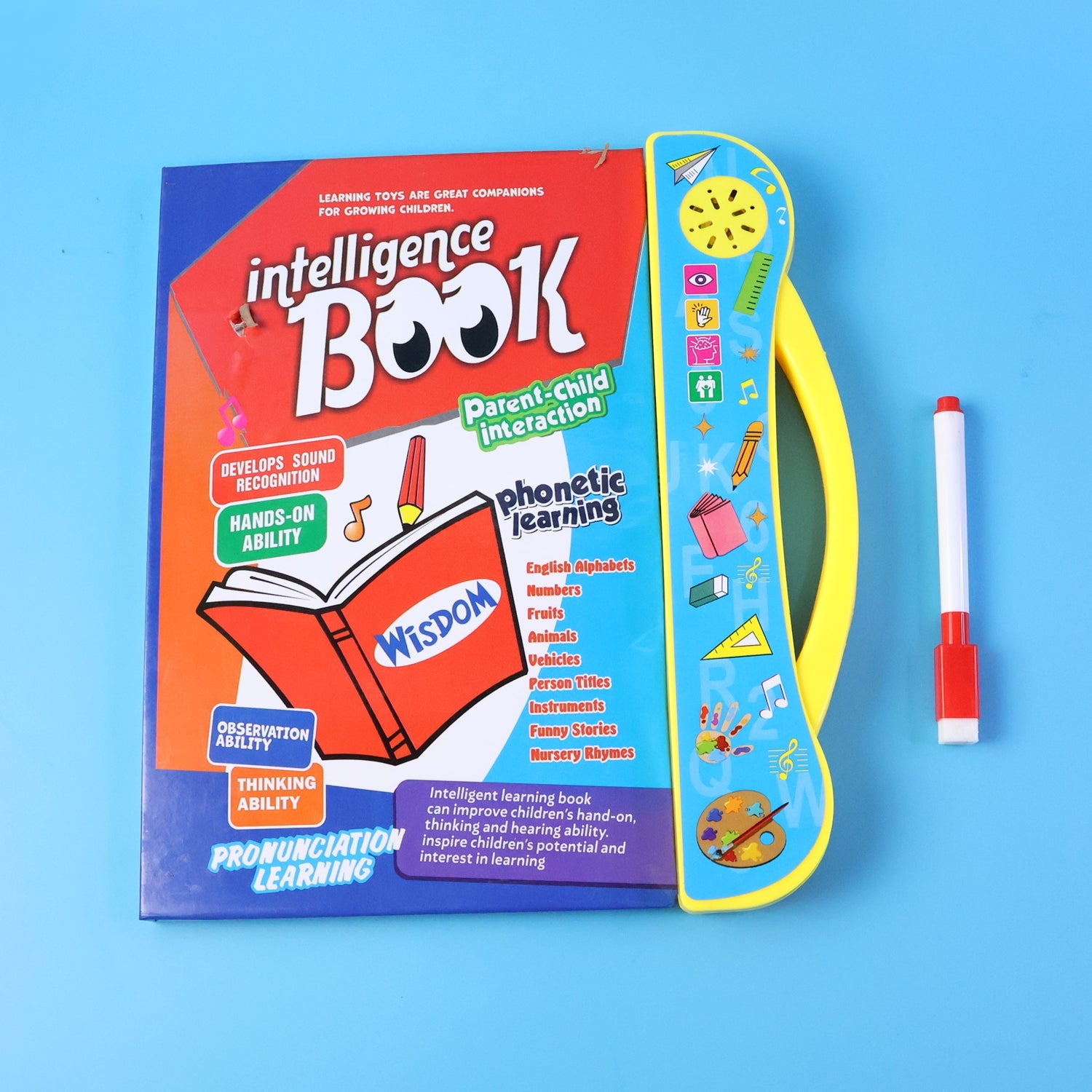 ALVENZA Kids Learning Book – Interactive Musical Alphabets & Numbers | Inventive Play