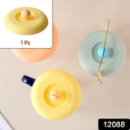 Silicone Cup Lid Airtight Seal for Mugs & Cups | Tidy Table - Side View