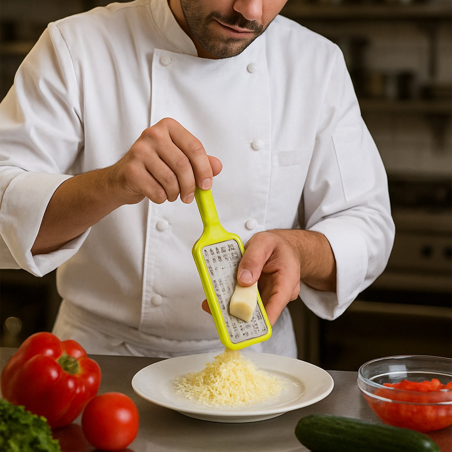 Stainless Steel Cheese Grater Multi-Purpose Kitchen Tool | CookAura - Detail View 8