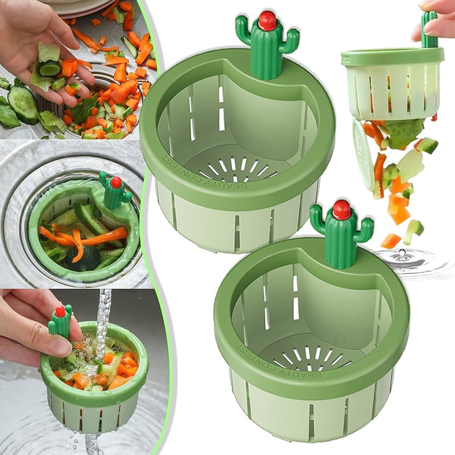 Kitchen Sink Drain Strainer Automatic Waste Filter | Garth - Front View