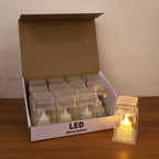 ALVENZA LED Storm Lantern Decorative Lights – Set of 12 Battery-Operated Flameless Lanterns