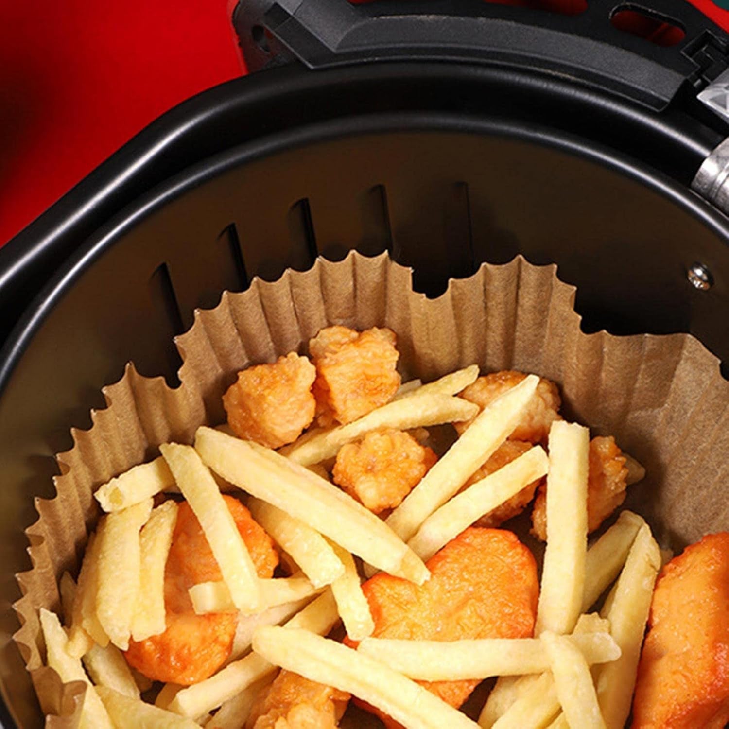 Air Fryer Liners Round Disposable Parchment (50 Pcs) | Dabster - Detail View 6