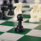 ALVENZA Portable Chess Set – Foldable, Travel-Friendly with Plastic Pieces