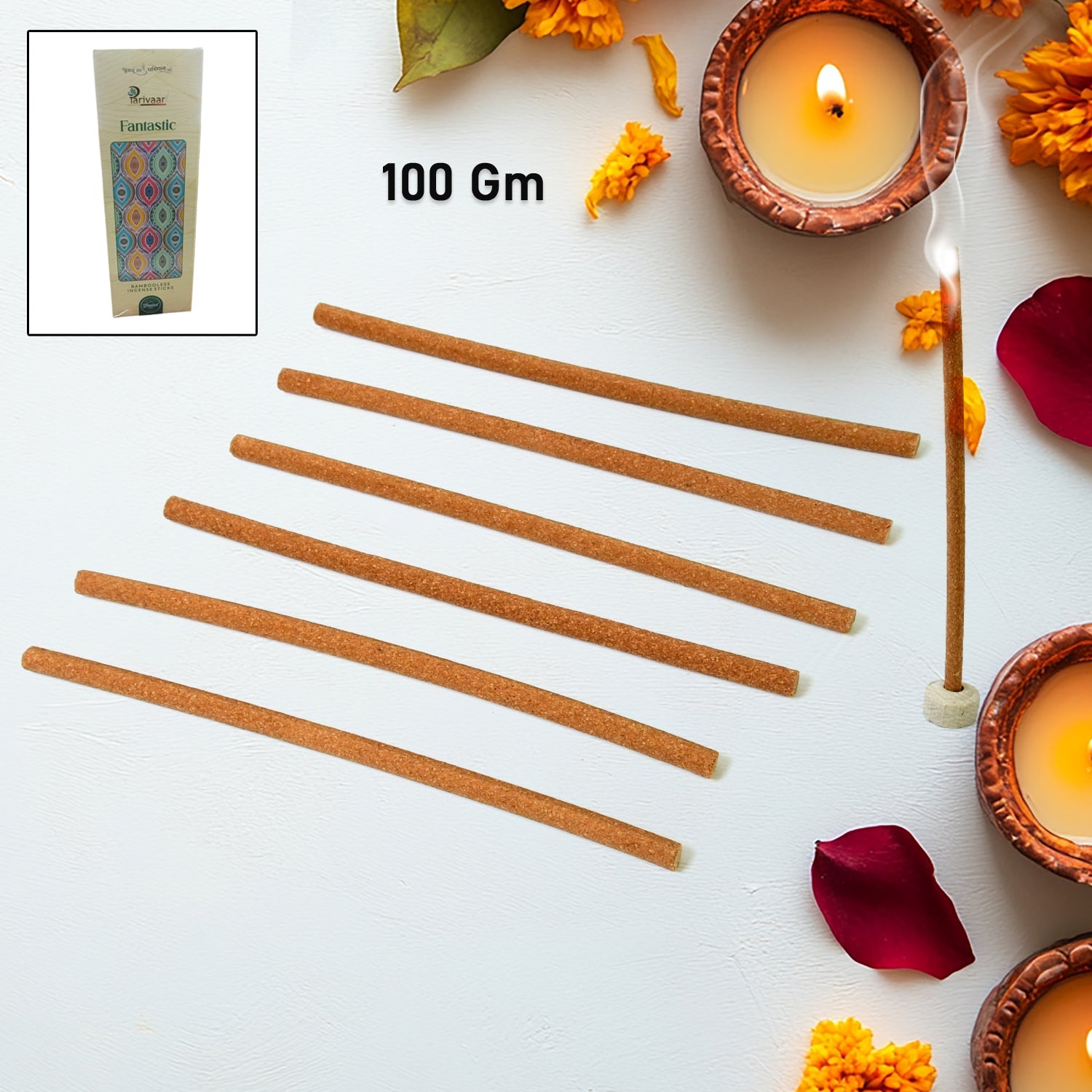 Bela Ke Phool Incense Sticks Premium Agarbatti with Stand | - Detail View 8