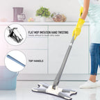 ALVENZA Hands-Free Mop – X-Shape Microfiber Squeeze | Storenzo