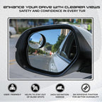 ALVENZA Car Blind Spot Mirror – Wide-Angle Safety Side Mirror for Cars