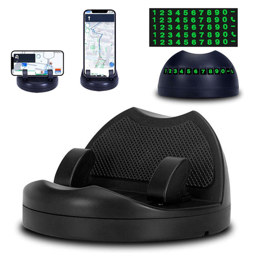 Car Phone Holder – 2-in-1 Anti-Slip Dashboard Mount
