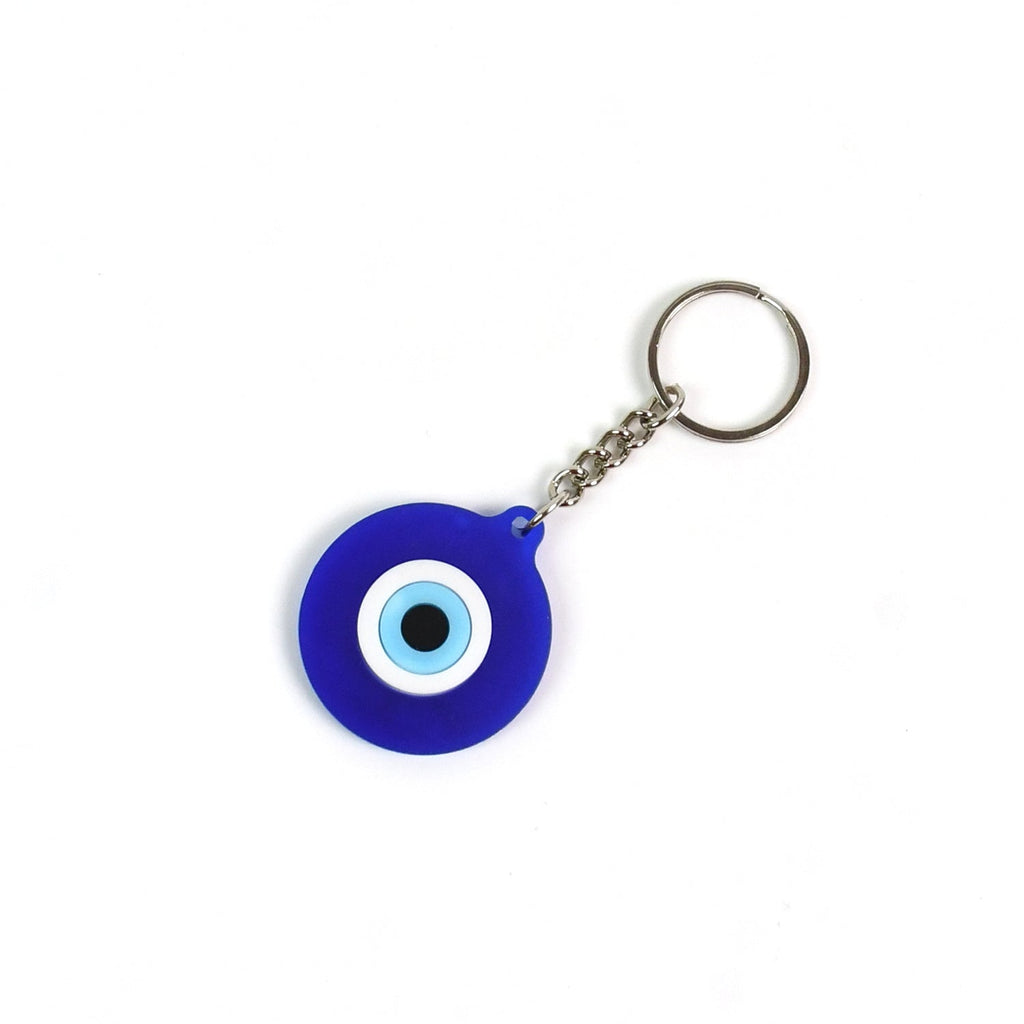 ALVENZA Evil Eye Silicone Keychain – Good Luck Charm | RaceVault